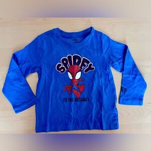 Marvel Spidey Blue Long Sleeve Tee